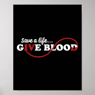 Blod Donor Spara A Life Ge Blood Donation Awaren Poster