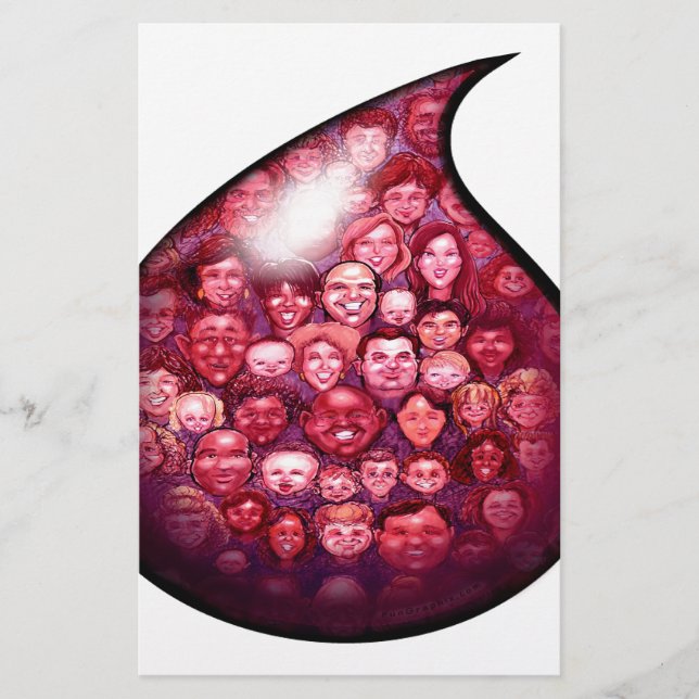 Blod Drop Brevpapper (Framsida)