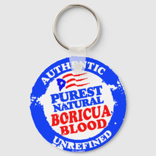 Blod från Purest Natural Boricua Nyckelring