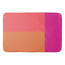 Blod från shock rosa och Orange Färg Badrumsmatta