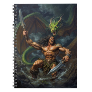 Blod från Wyrm Dragon och Warrior Anteckningsbok