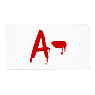 Blod Group A- Negativa #Horror Hospital Fraktsedel