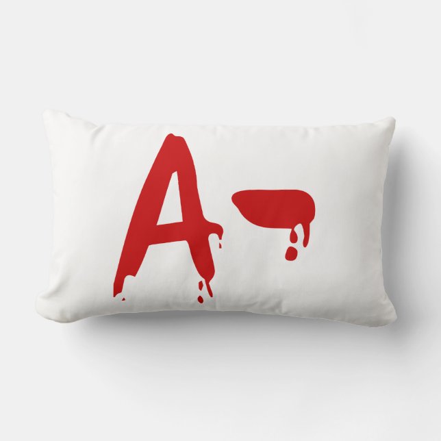 Blod Group A- Negativa #Horror Hospital Lumbarkudde (Framsida)