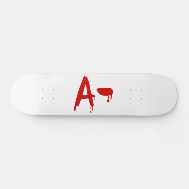 Blod Group A- Negativa #Horror Hospital Skateboard Bräda 19,5 Cm (Horz)
