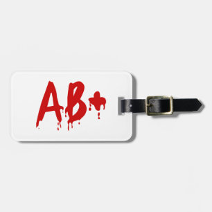 Blod Group AB+ Positive #Horror Hospital Bagagebricka