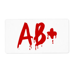 Blod Group AB+ Positive #Horror Hospital Fraktsedel