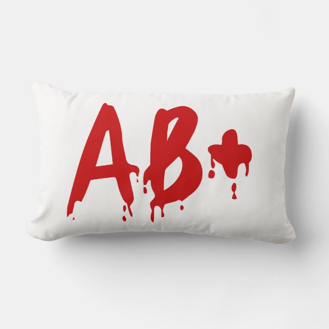 Blod Group AB+ Positive #Horror Hospital Lumbarkudde (Framsida)