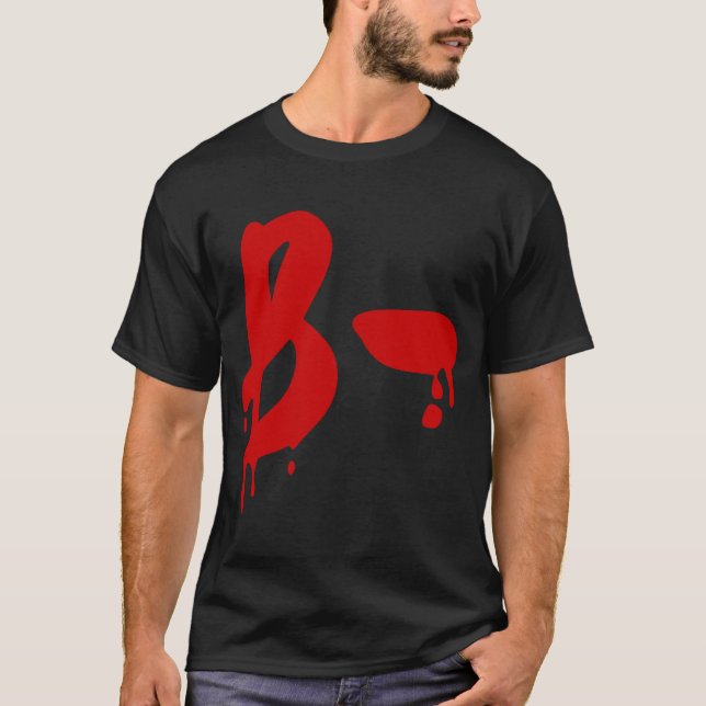 Blod Group B- Negativa #Horror Hospital Tee (Framsida)