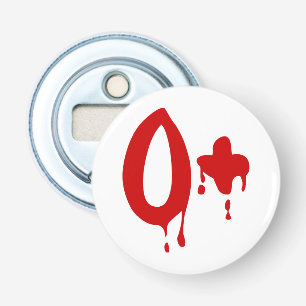 Blod Group O+ Positive #Horror Hospital Flasköppnare