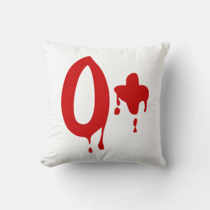 Blod Group O+ Positive #Horror Hospital Kudde