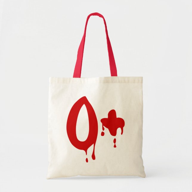 Blod Group O+ Positive #Horror Hospital Tygkasse (Framsidan)