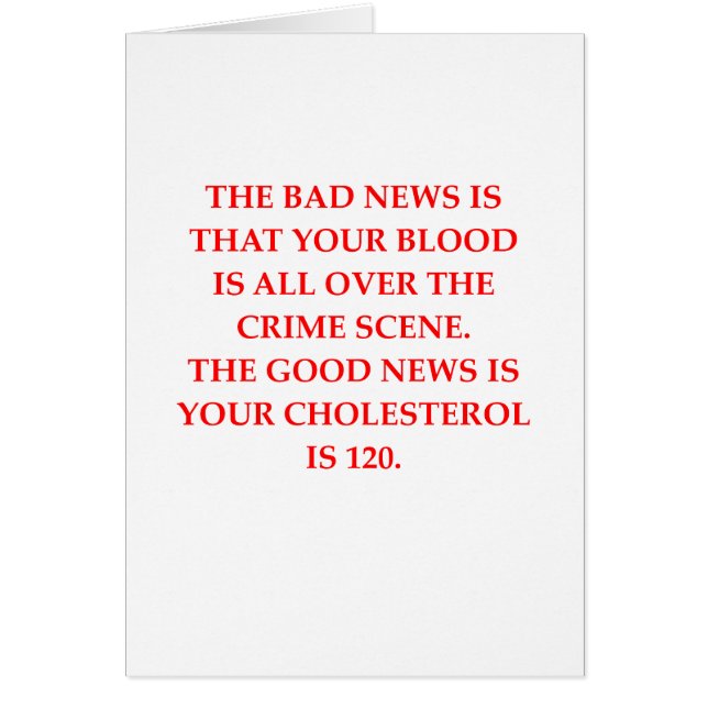 BLOD HÄLSNINGSKORT (Framsidan)