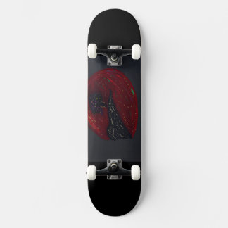 Blod månljust natt skateboard
