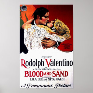 Blod och Sand, Valentino filmaffisch Poster