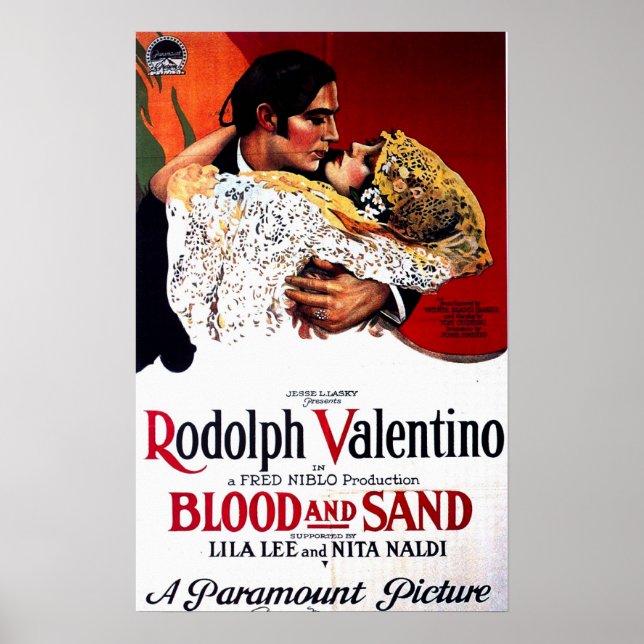Blod och sand, Valentino Movie Poster (Framsidan)