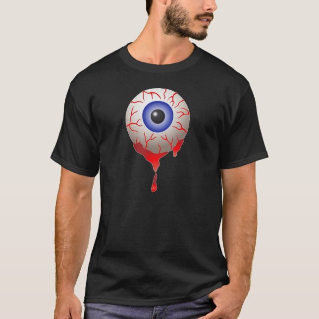 Blod skjutit öga tee shirt (Framsida)