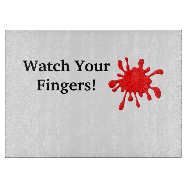 Blod Splat Kitchen-skärskivor Anpassa den! (Framsidan)