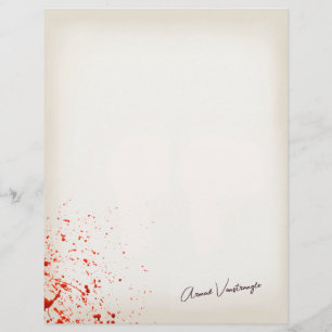 Blod Splatter Brevhuvud