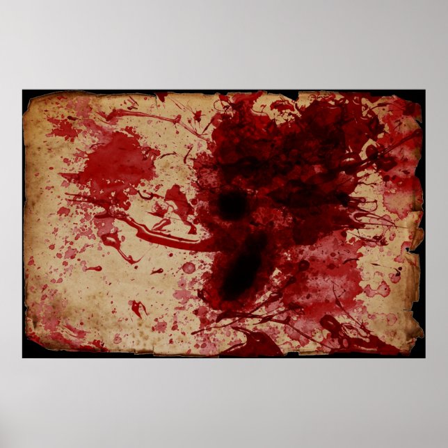 Blod Splatter Poster (Framsidan)