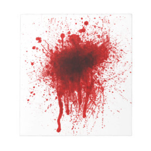 Blod Splatter Realistic Anteckningsblock