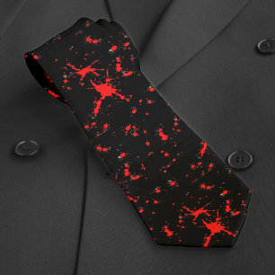Blod Splatter Red & Black Halloween Slips