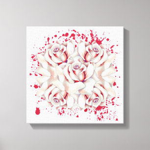 Blod splattered ro canvastryck