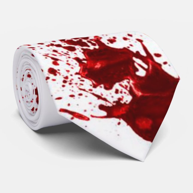 Blod stänker tien slips (Rullad)