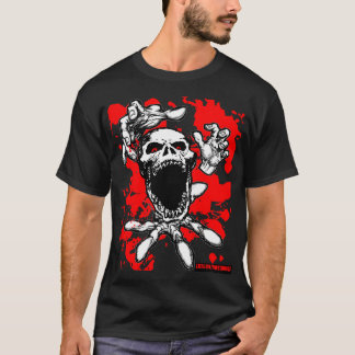 Blod stänker Zombieskjortan Tee Shirt