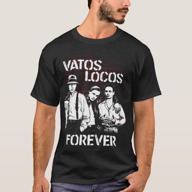 Blod ut ur Vatos Locos för alltid T Shirt (Framsida)