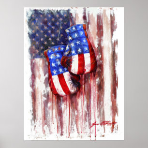 Blod, vitt och blått (amerikansk Boxing Tradition) Poster