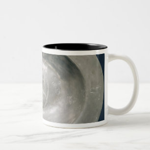 Blöda bunke, fransk, 15th århundrade, pewter Två-Tonad mugg