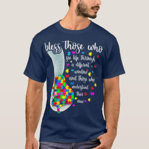 Blöda dem som ser livet genom en annan vind t shirt