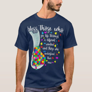 Blöda dem som ser livet genom en annan vind t shirt