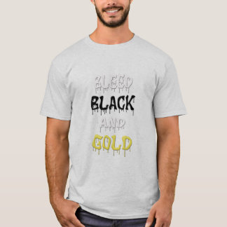 BLÖDA DEN SVART OCH GULD- SKJORTAN FÖR TEE SHIRT