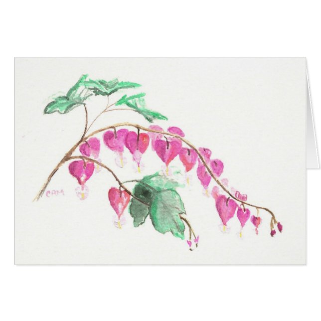 Blöda hjärta hälsningskort (Framsidan Horizontal)