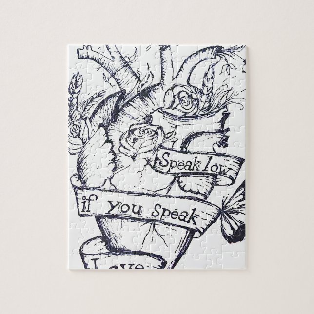 Blöda hjärta pussel (Vertikal)