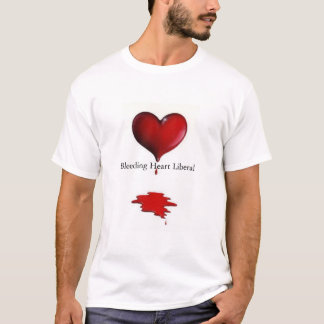 Blöda hjärtaliberal person tee shirt