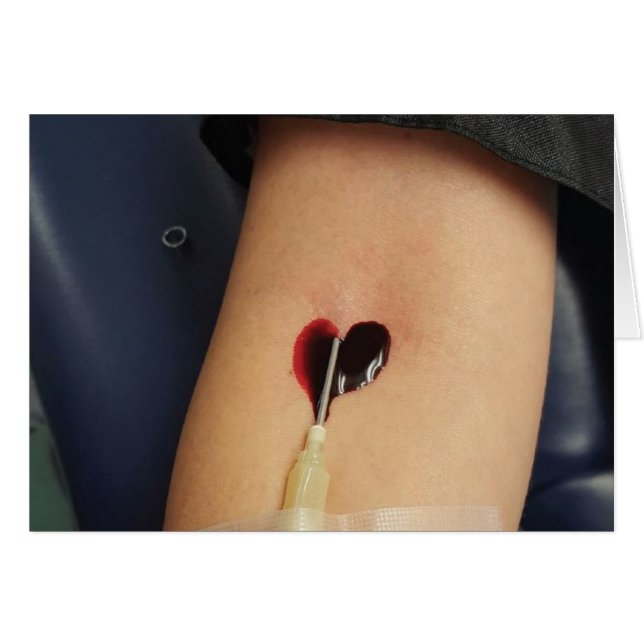 Blöda kärlek hälsningskort (Framsidan Horizontal)