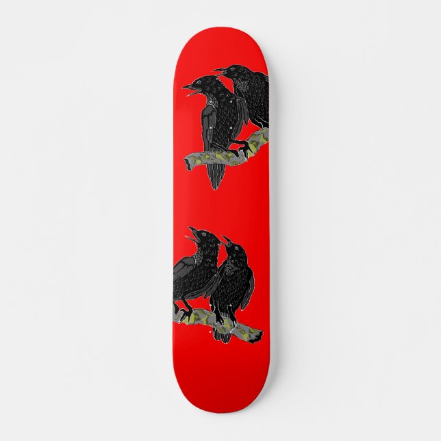 Bloda ner mord mini skateboard bräda 18,5 cm (Framsida)