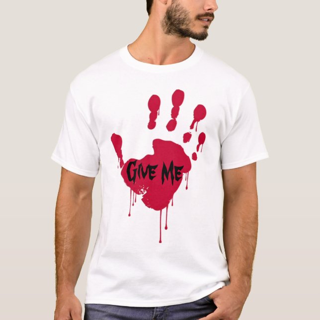 Bloda ner skjorta 5 tee shirt (Framsida)