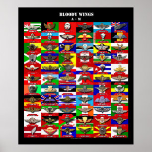 Bloda ner vingar 1 (engl.) poster