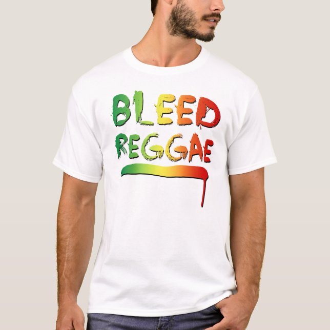Blöda Reggaeskjortan T Shirt (Framsida)