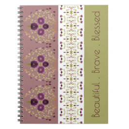 Blödad design med Lila Anteckningsbok