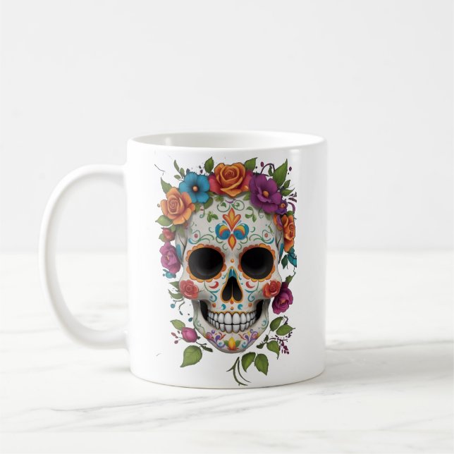 Blodande anda kaffemugg (Vänster)