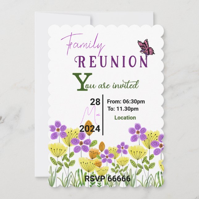 Blodanslutningar Inbjudningar (Framsida)