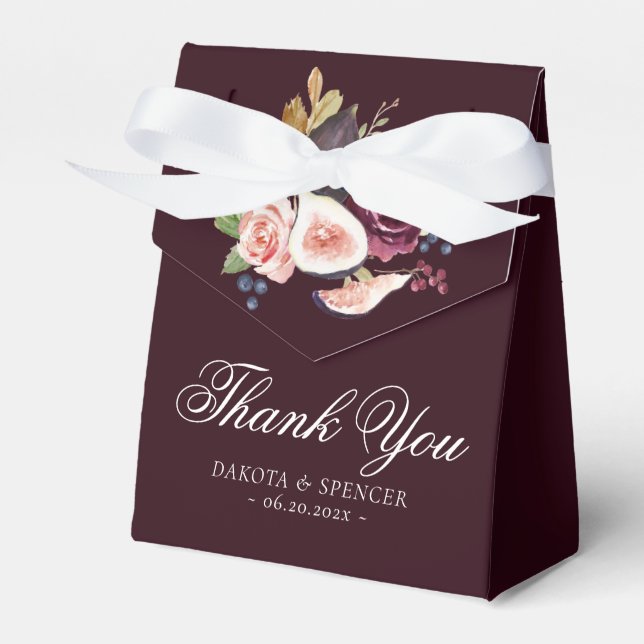 Blodbilder | Moody Rustic Blommigt Bouquet Presentaskar (Framsidan Sidan)