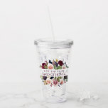 Blodbilder | Moody Rustic Brudens sida Ask Take Away Mugg<br><div class="desc">Modern handmålad rik, mörk och moody lila- och blommigt- och våtmarker med en rustik fläck i burgundy, marsala och vin med plommonpeppar och rosa ros som förnims av botaniskt lagergrönt och djupa accenter i oliv grönt och violetta lila undertoner. Från samlingen "Blodfigurerna" har den här designen en fantastisk layout av...</div>