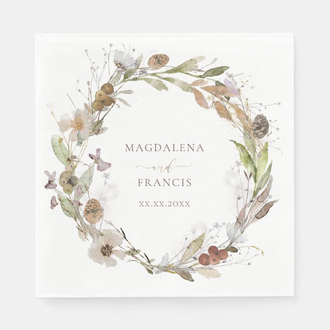 Blodbläckfisk Pappersservett (Framsidan)