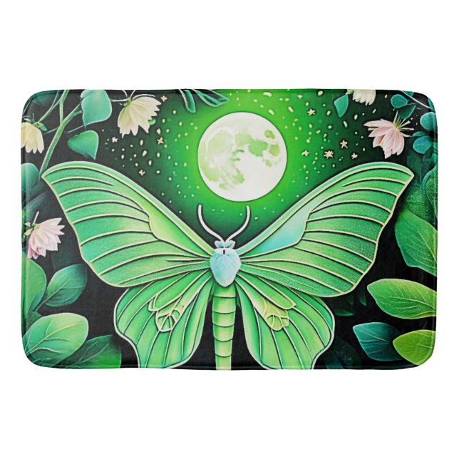 Blodblåsningsdesign för lunar badrumsmatta (Framsidan)