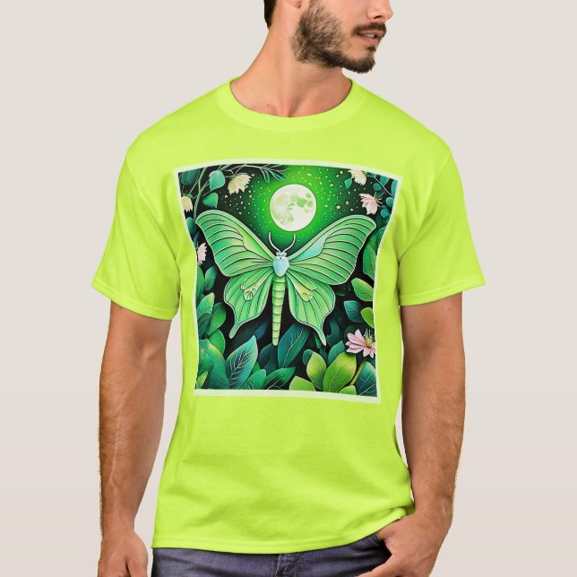 Blodblåsningsdesign för lunar t shirt (Framsida)